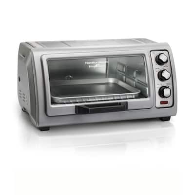Hamilton Beach 1100 W 4-Slice Stainless Steel Toaster Oven 31401 - The Home  Depot