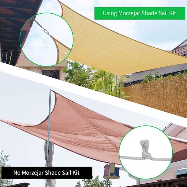 MOEPISY 80-Piece Sun Shade Sail Hardware Kit 304 Stainless Steel
