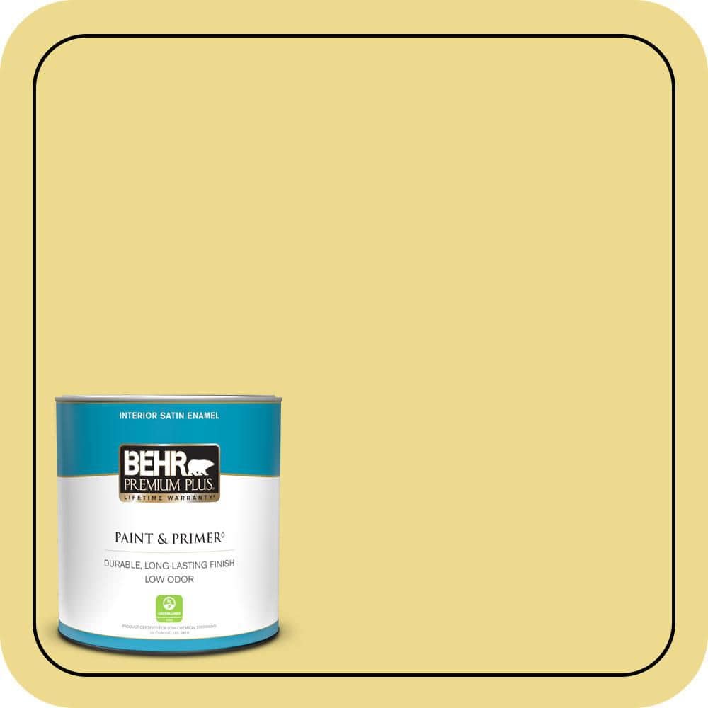 1 qt. #P320-4 Pineapple Crush Satin Enamel Low Odor Interior Paint & Primer price history on PriceWatchPro