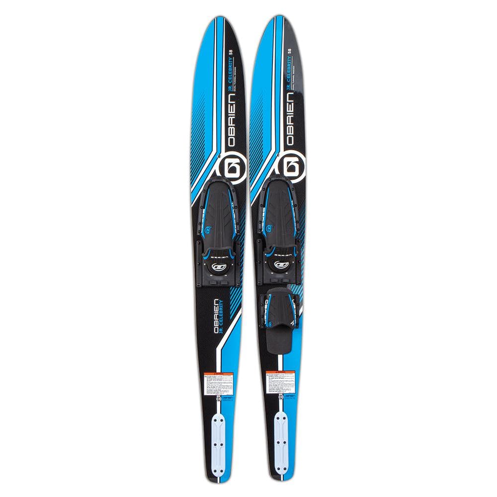 Adult 58 in. Celebrity Jr. Water Skis, Blue and Black