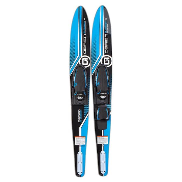 Unbranded Adult 58 in. Celebrity Jr. Water Skis, Blue and Black