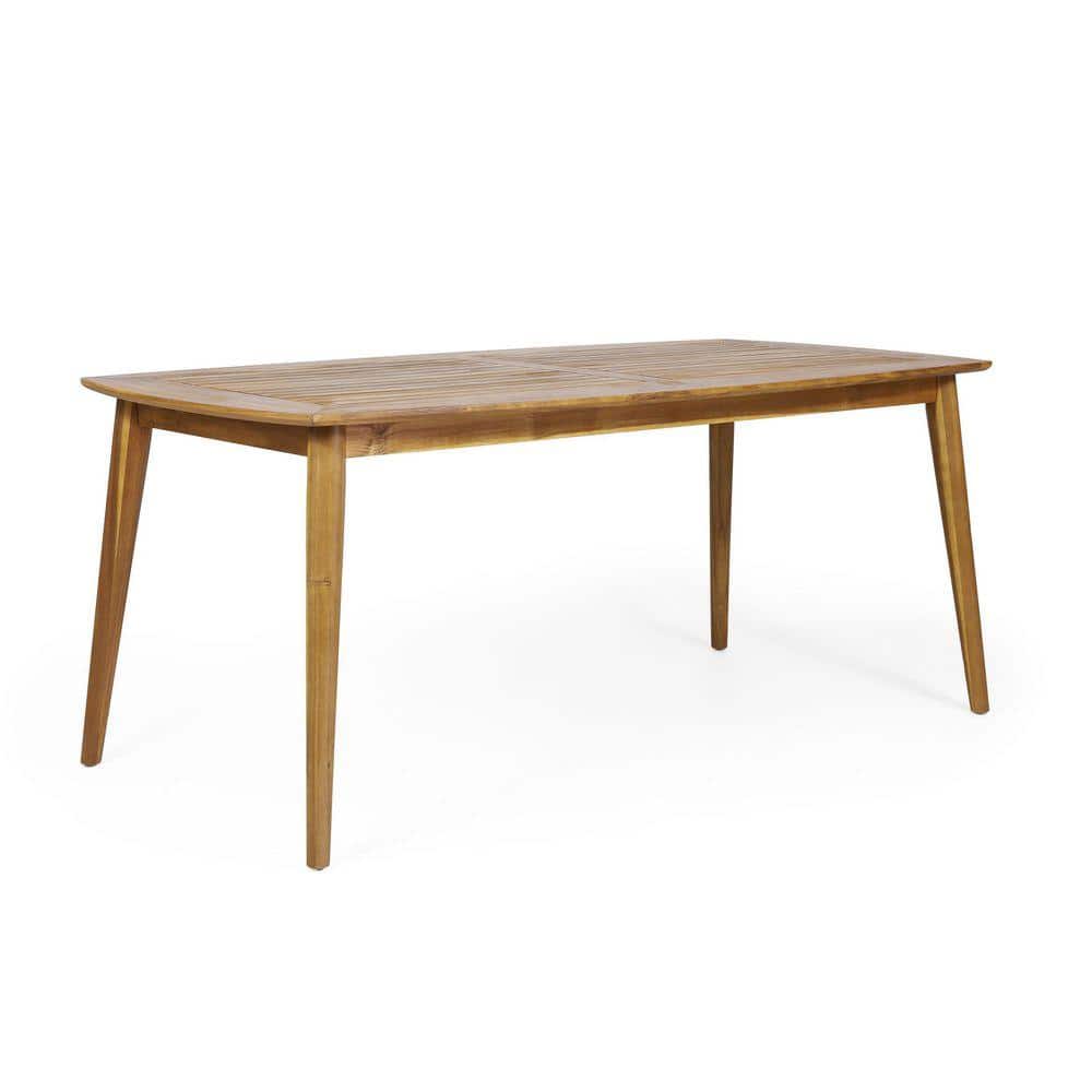 Teak Rectangular Wood Outdoor Dining Table