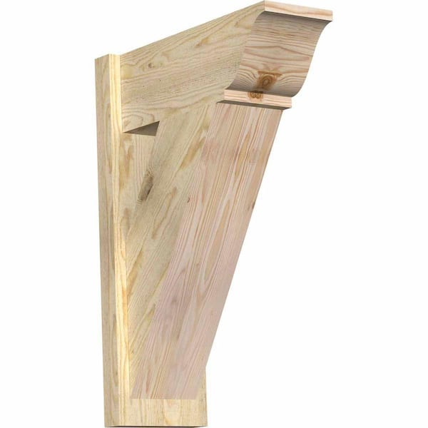 Ekena Millwork 8 in. x 28 in. x 20 in. Traditional Rough Sawn Douglas Fir Outlooker