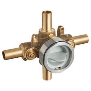 Flash Shower Rough-In Valve with Stub-Outs with Screwdriver Stops