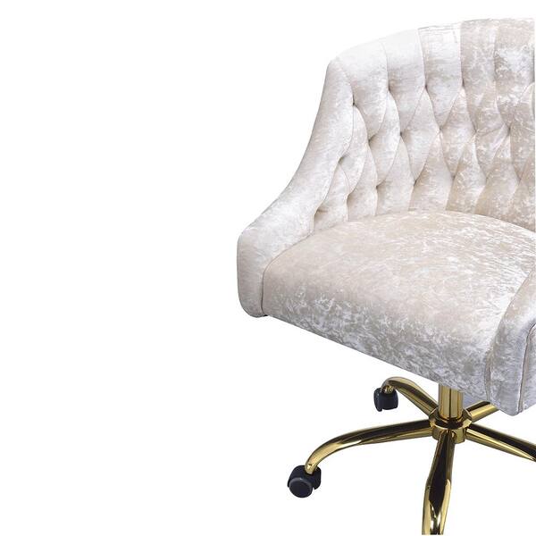 Cream office discount chair without arms