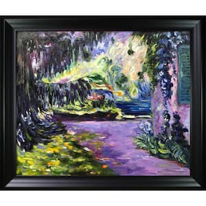 Garden in the Shade by Pierre Bonnard Black Matte Framed Nature Oil Painting Art Print 25 in. x 29 in.