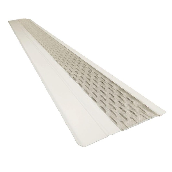 Gibraltar Building Products 4 ft. x 6 in. Clean Mesh White Aluminum Gutter Guard (25-per Carton)