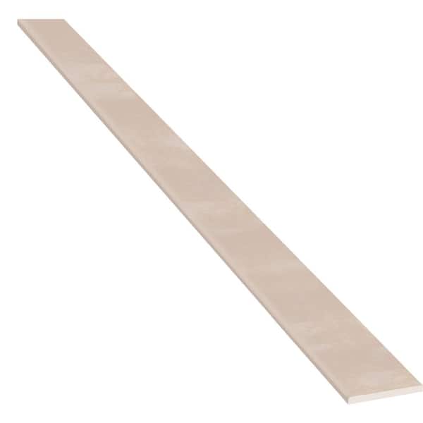 MSI Beige Single 6 in. x 37 in. Polished Engineered Marble Threshold Tile Trim (3.08 ln. ft./Each)