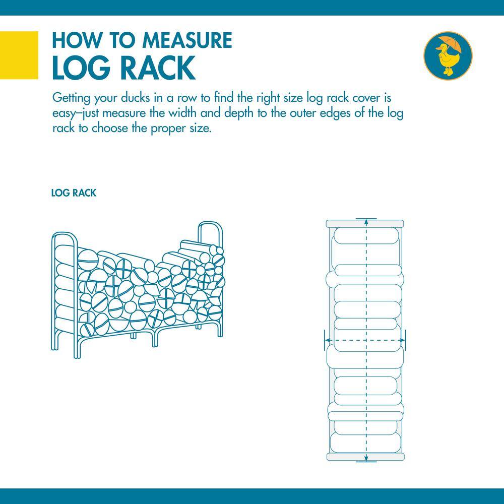 Mocha Cappuccino High-Strength Polyester Log Rack Cover