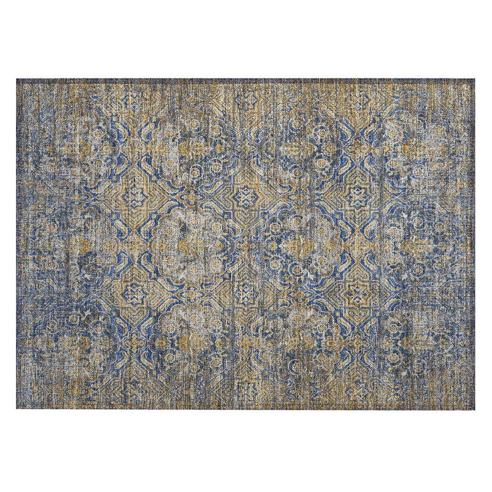 Chantille Machine Washable Indoor/Outdoor Abstract ACN2706 Navy 2 ft. x 3 ft. Accent Rug price history on PriceWatchPro