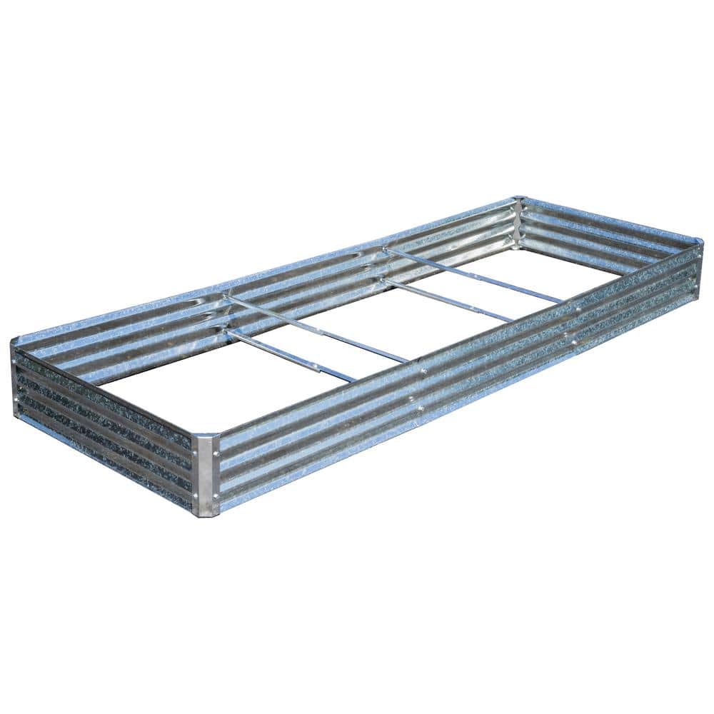 EarthMark Bajo Series 40 in. x 112 in. x 10 in. Galvanized Metal Raised Garden Mega-Bed Bundle MGB-LB28 Sansujyuku sansujyuku.com