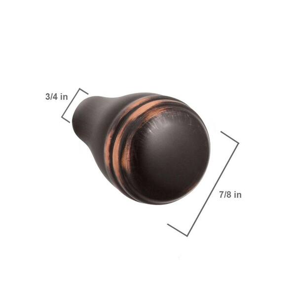 KOHLER Memoirs Stately 0 .875 in. Vibrant Brushed Bronze Cabinet Knob