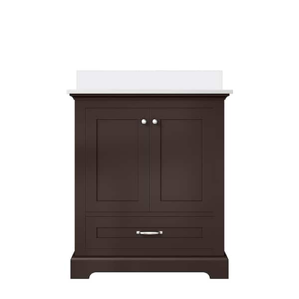 Dukes 30 in. W x 22 in. D Espresso Single Bath Vanity with Cultured Marble Top