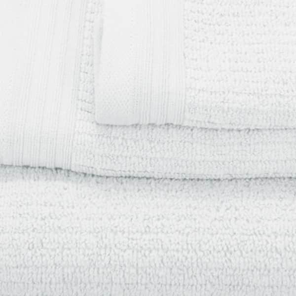 The Company Store Organic White Solid Cotton Wash Cloth (Set of 2) VK19-WASH-WHITE  - The Home Depot