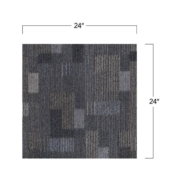 Mohawk Basics Gray Commercial Residential 24 In X Glue Down Or Floating Carpet Tile Piece Case 96 Sq Ft Eq302 559 The