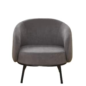 Monahan Grey Velvet Arm Chair