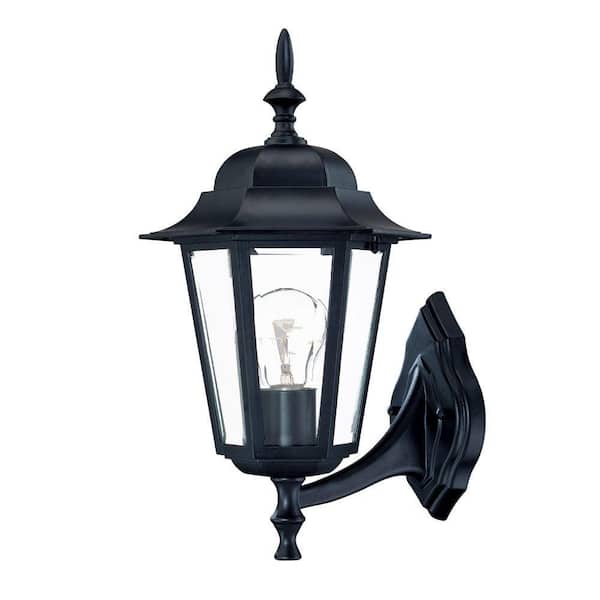 Acclaim Lighting Camelot Collection 1-Light Matte Black Outdoor Wall-Mount Fixture