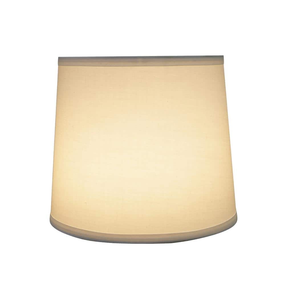 Off-White Tetoron Cotton Empire Lamp Shade, 10.5" Wide