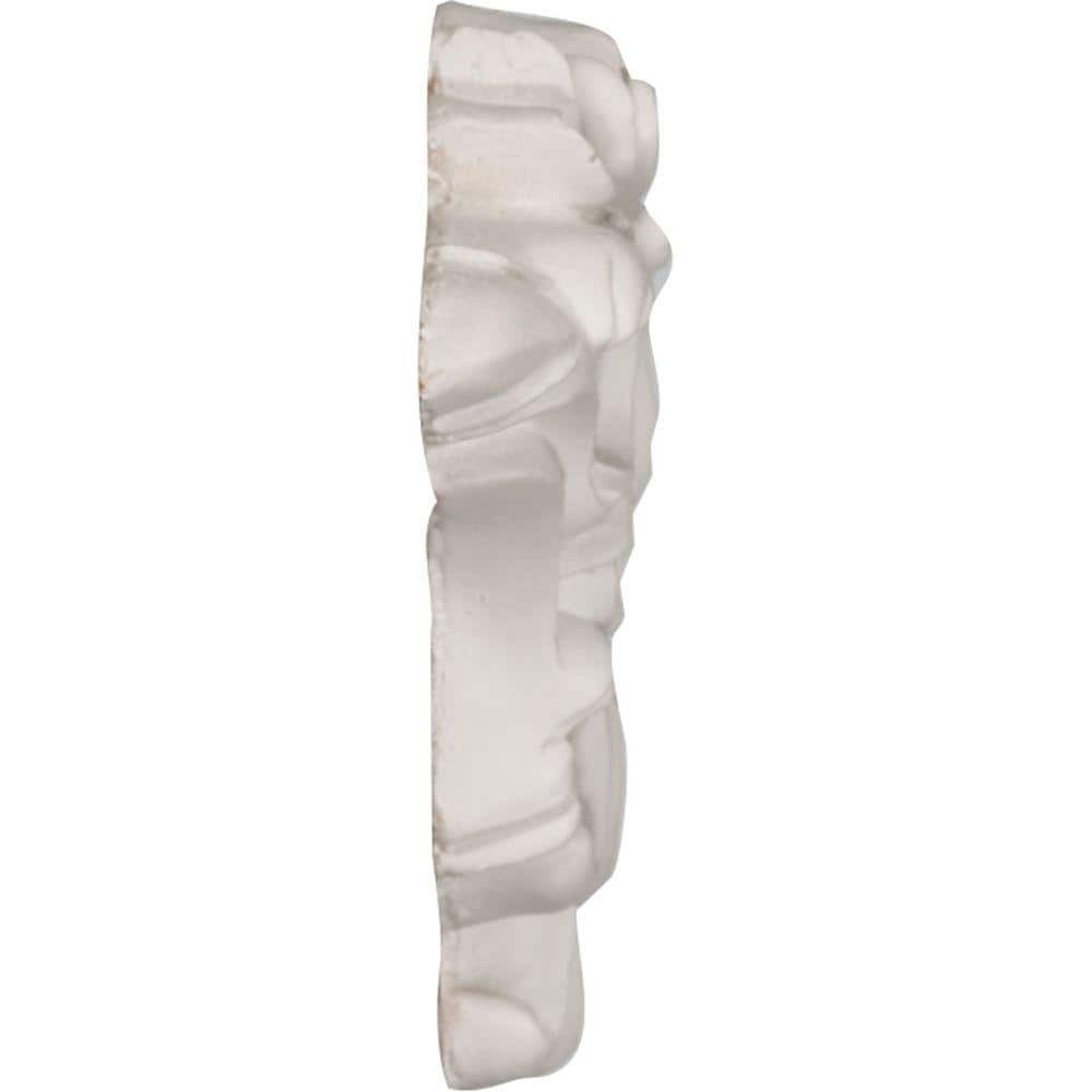 Gray Polyurethane Floral Center Onlay