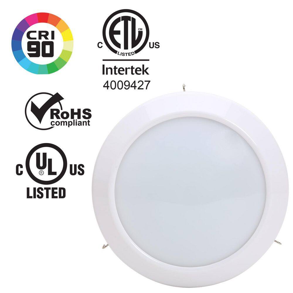 6 in. Canless LED Downlight 6500K New Construction and Remodel Integrated LED Recessed Light Kit (6-Pack) price history on PriceWatchPro