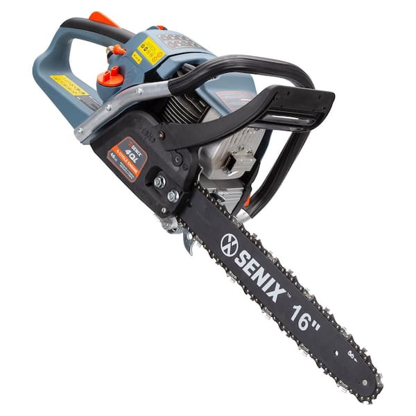 Senix 4QL 46cc 4-Cycle 16 in. Gas Chainsaw CS4QL-L3-1 - The Home Depot