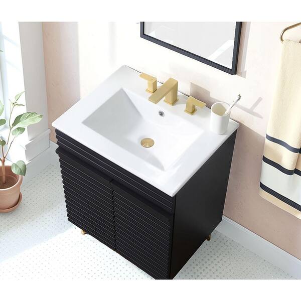 VAPSINT 24 in. W x 18 in. D x 33 in. H 2-Doors Bathroom Vanity in