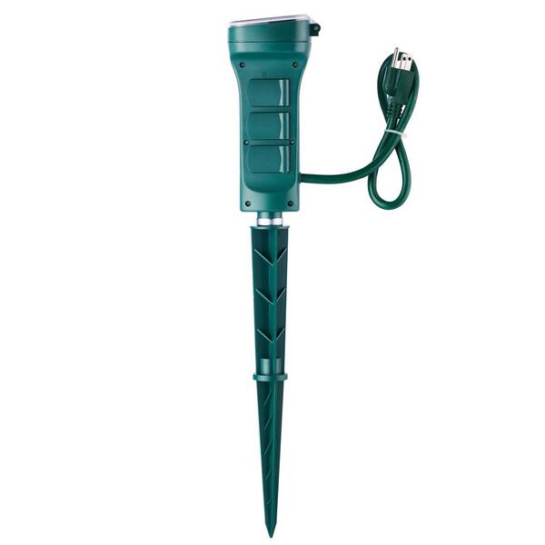 HBN 6 Outlet Smart Outdoor Yard Stake 