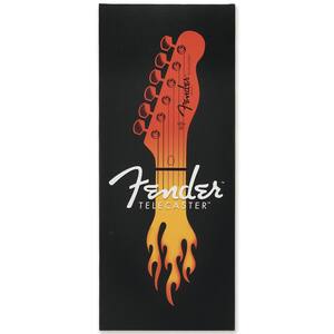 36 in. x 15 in. Fender Flame Canvas Decorative Sign