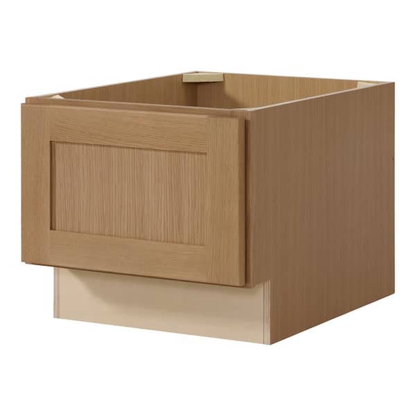 Avondale 18 in. W x 16.5 in. H x 24 in. D Ready To Assemble Plywood Shaker Bench Base in White Oak