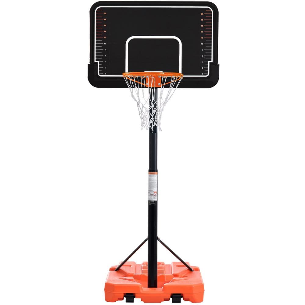 6.6 ft. to 10 ft. H Portable Outdoor Basketball Hoop and Goal with Vertical