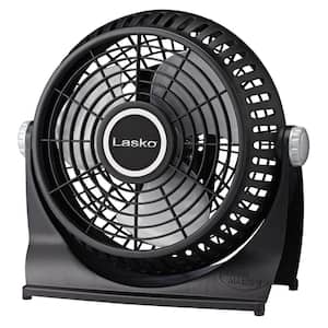 Breeze Machine 10 in. 2 Speed Black Desk Fan with 360 Degree Pivoting Fan Head