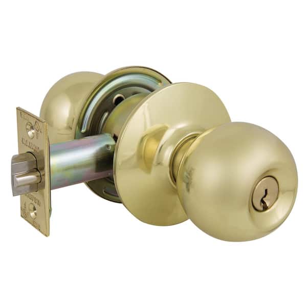 US Lock 2010 Series GR2 Entrance 2-3/4 in. Backset US3 Ball Door Knob SC1