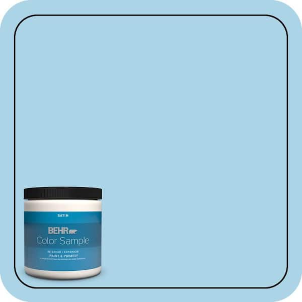 BEHR PREMIUM PLUS 8 oz. #550C-3 Monaco Satin Enamel Interior/Exterior Paint & Primer Color Sample