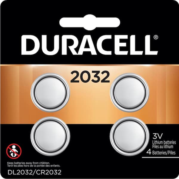 Duracell Size 2032/3-Volt Lithium Coin Battery (4-Pack)