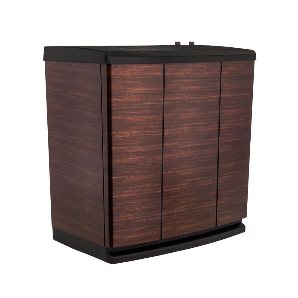 Alliance Dark Brown Evaporative Humidifier with Copper Finish