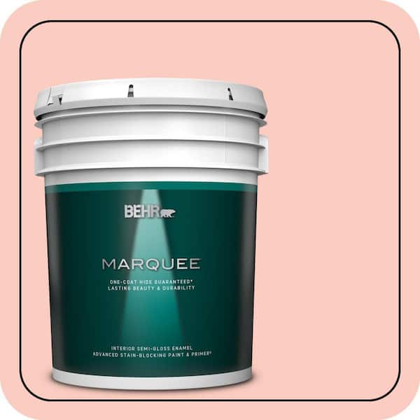 BEHR MARQUEE 5 gal. #200C-3 Spring Song Semi-Gloss Enamel Interior Paint & Primer