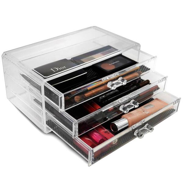 Unbranded Sorbus 4.3 in. x 5.3 in. 1-Cube Cosmetic Organizer in Acrylic