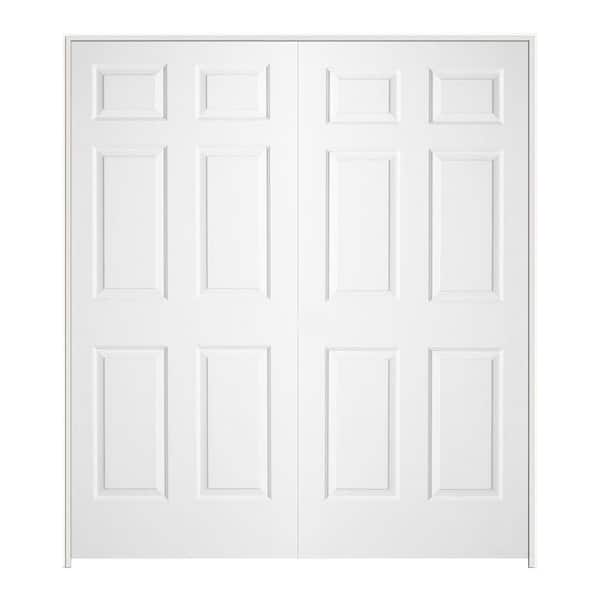 Jeld Wen 72 In X 80 In Colonist Primed Textured Molded Composite Double Prehung Interior Door 3590