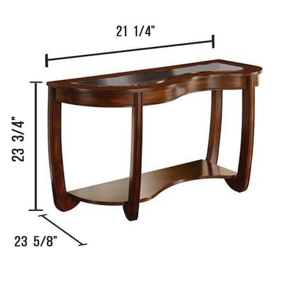 Crystal Falls Dark Cherry Sofa Table