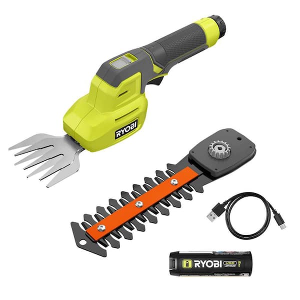 RYOBI USB Lithium Shear Shrubber Kit with 2.0 Ah USB Lithium