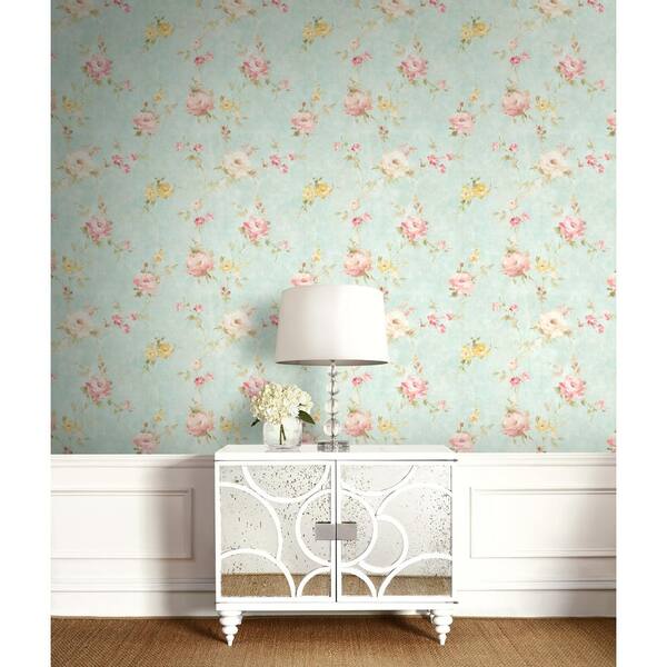 Classic Flora Cameo Pink Wallpaper RM50501 by Casa Mia Wallpaper