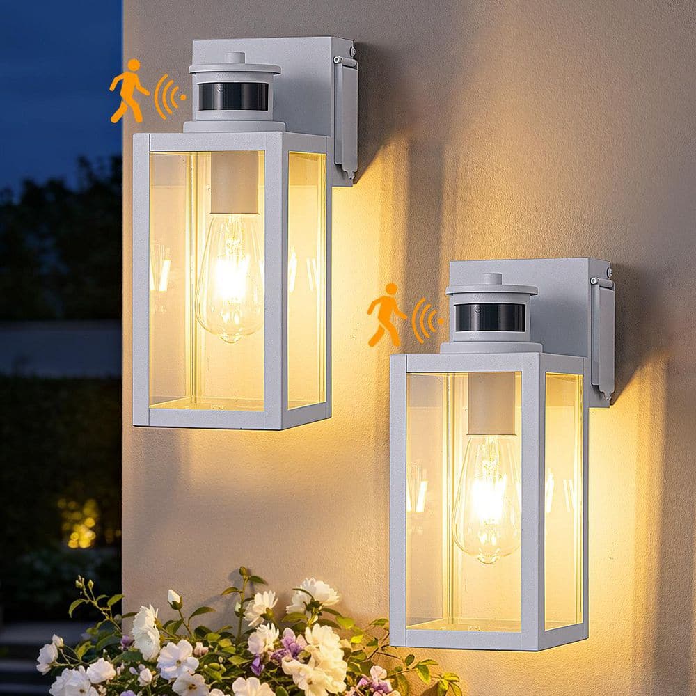 ◆STORM◆ ストーム 照明付ディスプレイ EDISHINE 12 in. White Dimmble Motion Sensing Dusk to Dawn Outdoor
