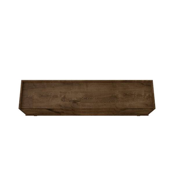 Manhattan Comfort Mid-Century Modern Marcus 70.86 TV Stand with Solid Wood Legs in Rustic Brown Manhattan Comfort Mid-Century Modern Marcus 70.86 TV Stand with Solid Wood Legs in Rustic Brown
