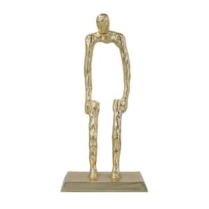 Gold 7.9 in. x 16.5 in. Human Metal