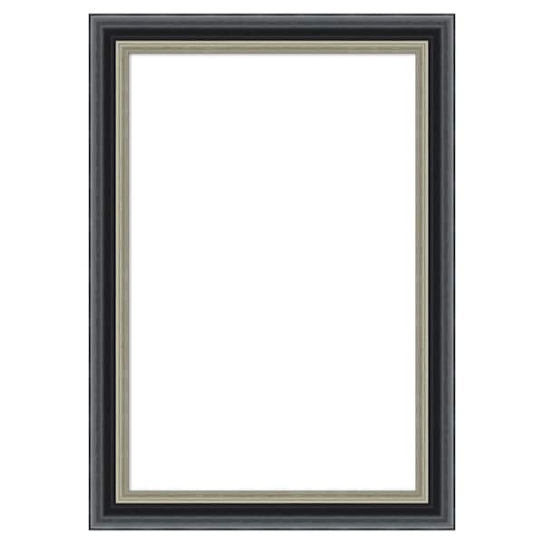 Theo Black Silver 15 in. x 21 in. Wood Framed Dry Erase Magnetic Memo Board