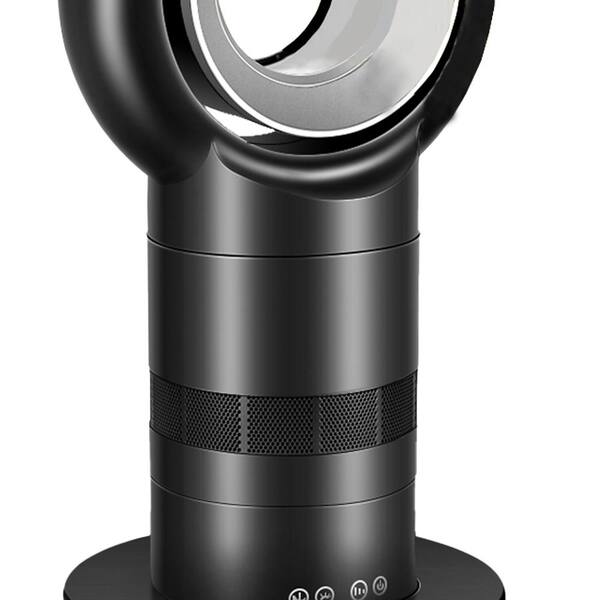 Amucolo 1550-Watt Black 26 in. Electric Tower Ceramic Fan Space Heater  Bladeless Tower Fan with Remote Control DHS-CYHF-26GS - The Home Depot