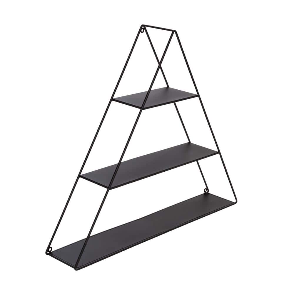 Hamidollah 2 Piece Triangle Metal Corner Shelf (Set of 2) Rebrilliant Finish: Black