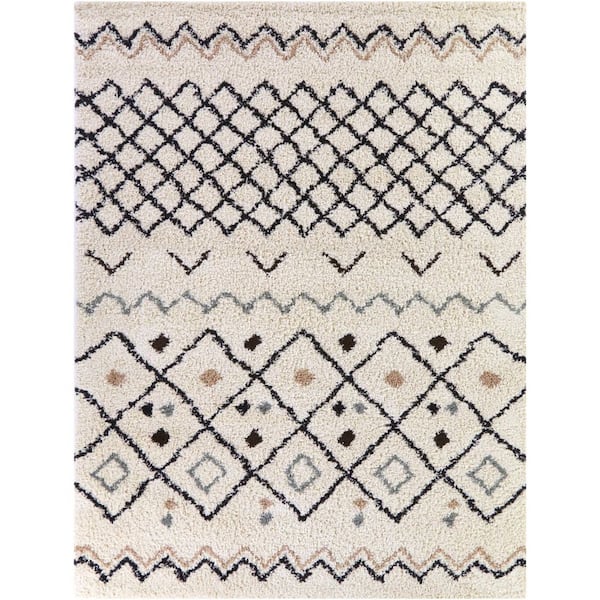 Catrin Charcoal 7 ft. 10 in. x 10 ft. Moroccan Area Rug