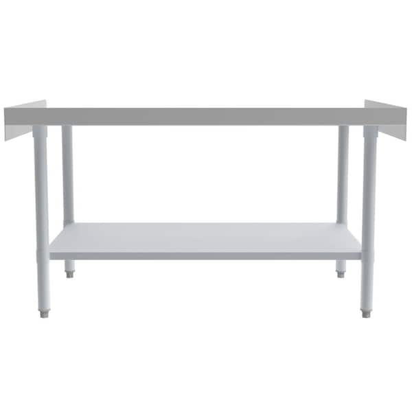 VEVOR Stainless Steel Prep Table 72 in. x 30 in. x 34 in. Heavy-Duty Metal  Worktable 550 lbs. Load Capacity Kitchen Prep Table J72X30X34INCHUU20V0 -  The Home Depot