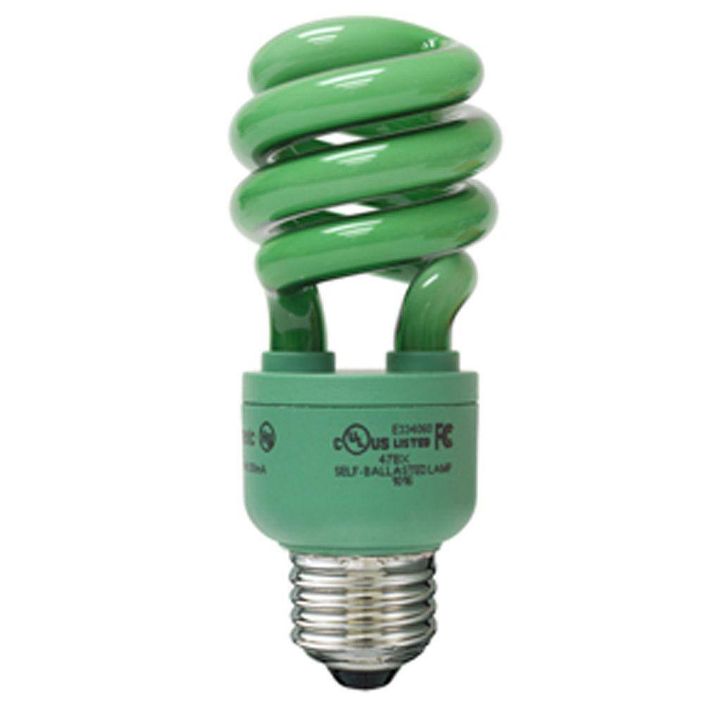 green cfl bulb